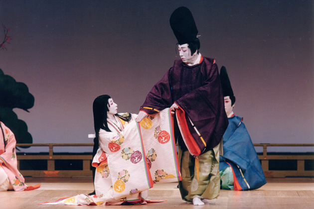 日本舞踊写真3 四世家元 若柳壽延と 若柳 海穂秀 (わかやぎ みほひで)の共演